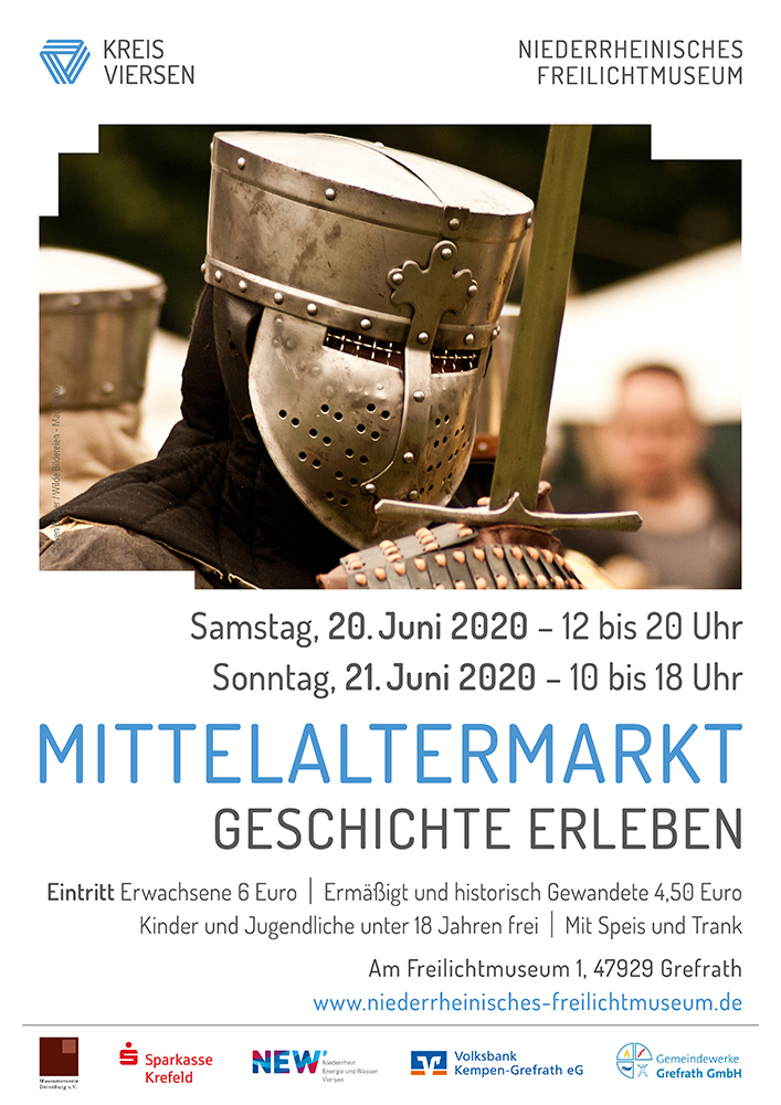 Mittelaltermarkt im Niederrheinischen Freilichtmuseum am 20. und 21. Juni 2020